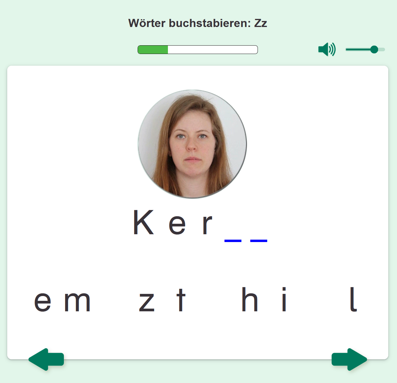 Screenshot LernMax Deutsch Alphabetisierung Online