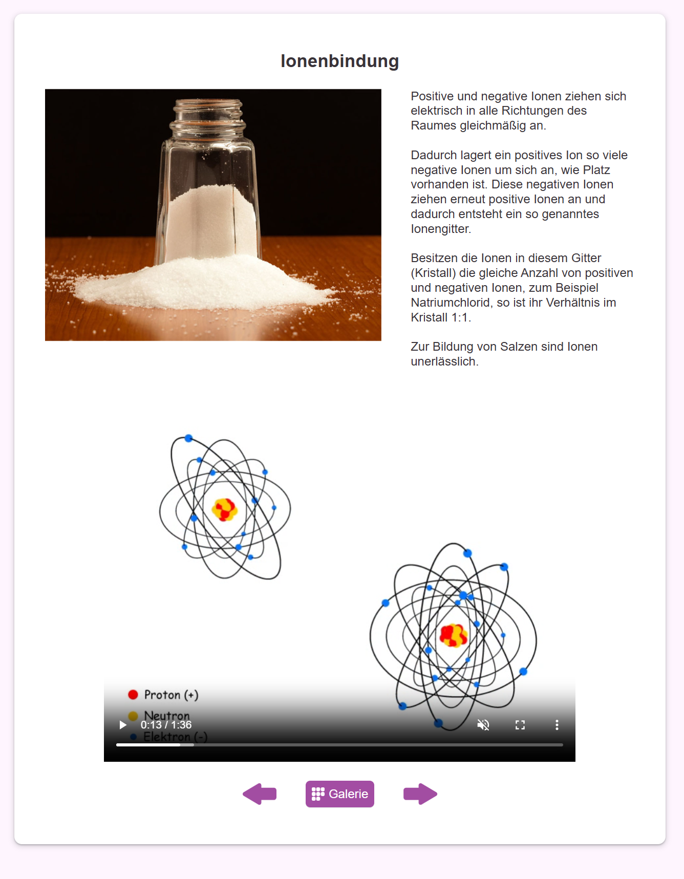 Screenshot LernMax Chemie
